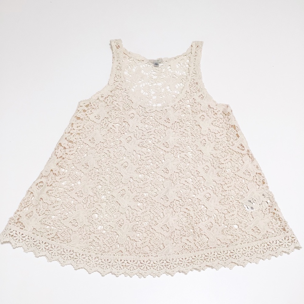 Urban Outfitters Ecote Crochet Lace Boho Top